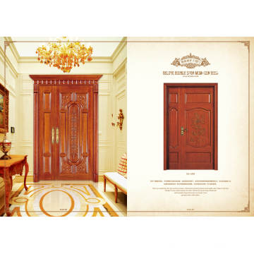 Caliente venta de diseño moderno doble puerta corredera de madera de vidrio para sala de estar